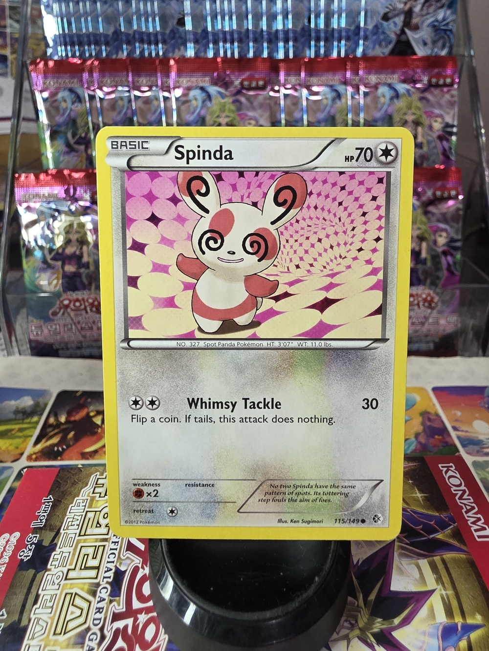 Spinda Pokémon Card - Pink & White Holo